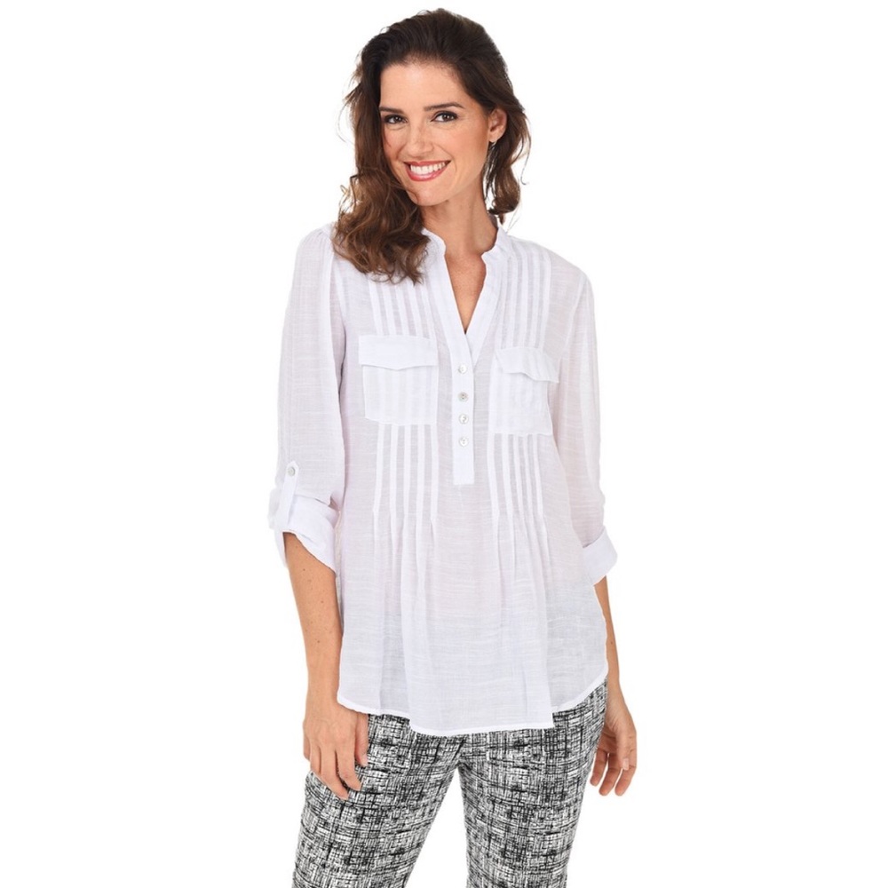 NWT Zac & Rachel Lightweight Camp Blouse - Picture 3 of 12